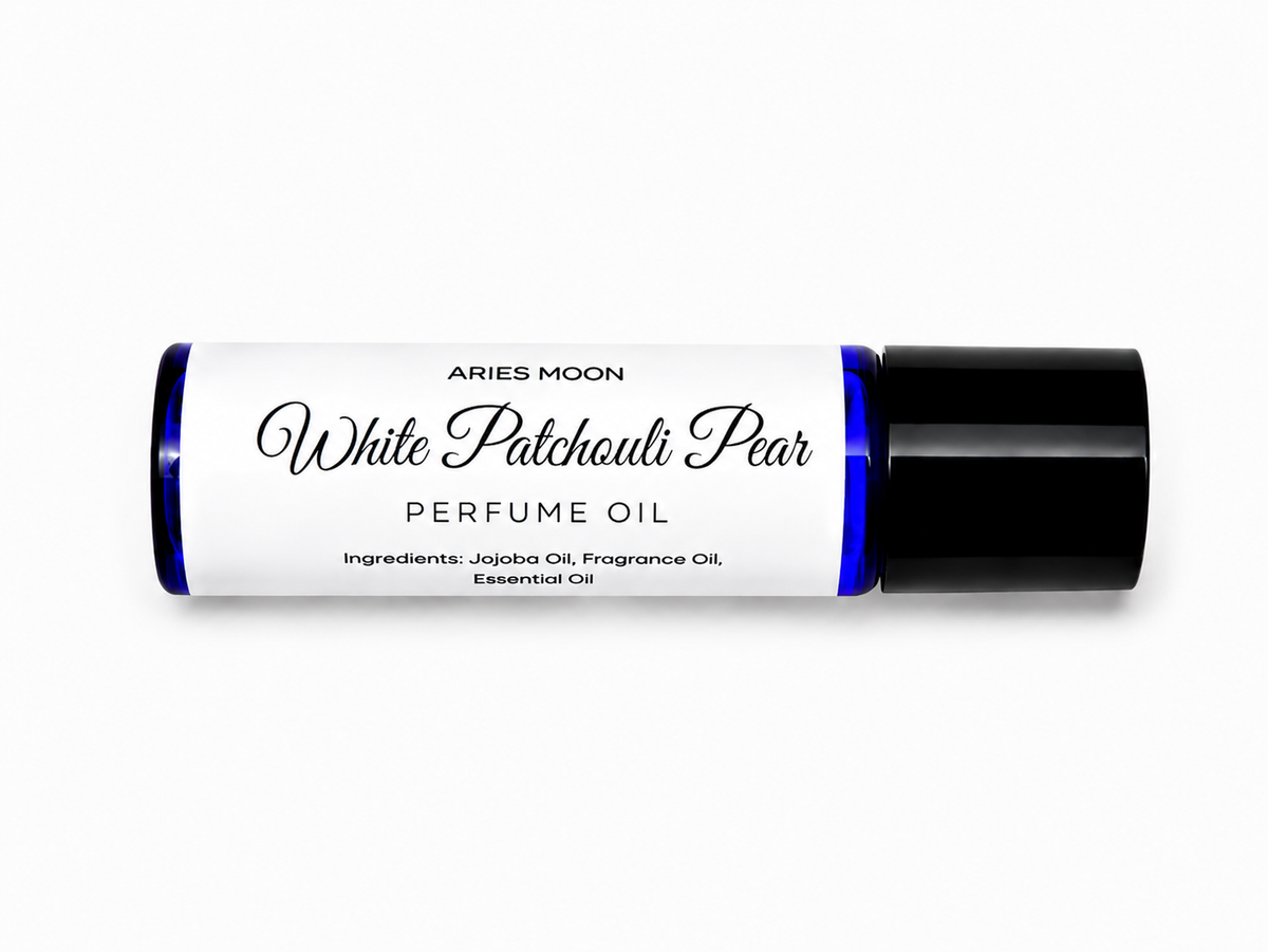 White Patchouli Pear Roller Ball | White Citrus & Juicy Pear