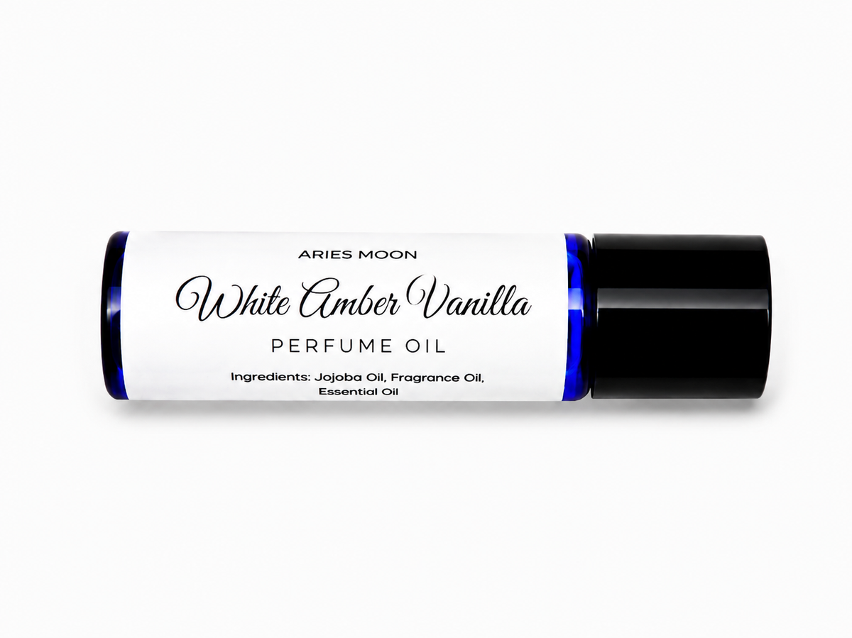 White Amber Vanilla Roller Ball | Warm Vanilla & Amber Musk