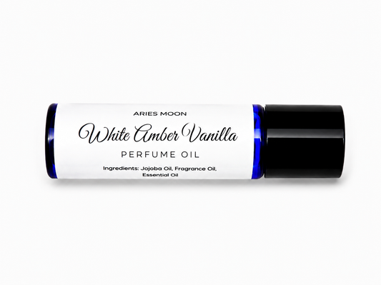 White Amber Vanilla Roller Ball | Warm Vanilla & Amber Musk