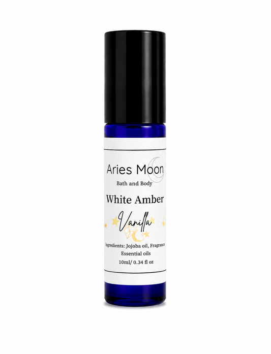 White Amber Vanilla Roller Ball | Warm Vanilla & Amber Musk