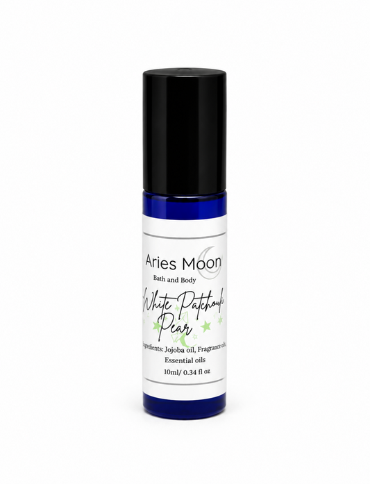 White Patchouli Pear Roller Ball | White Citrus & Juicy Pear