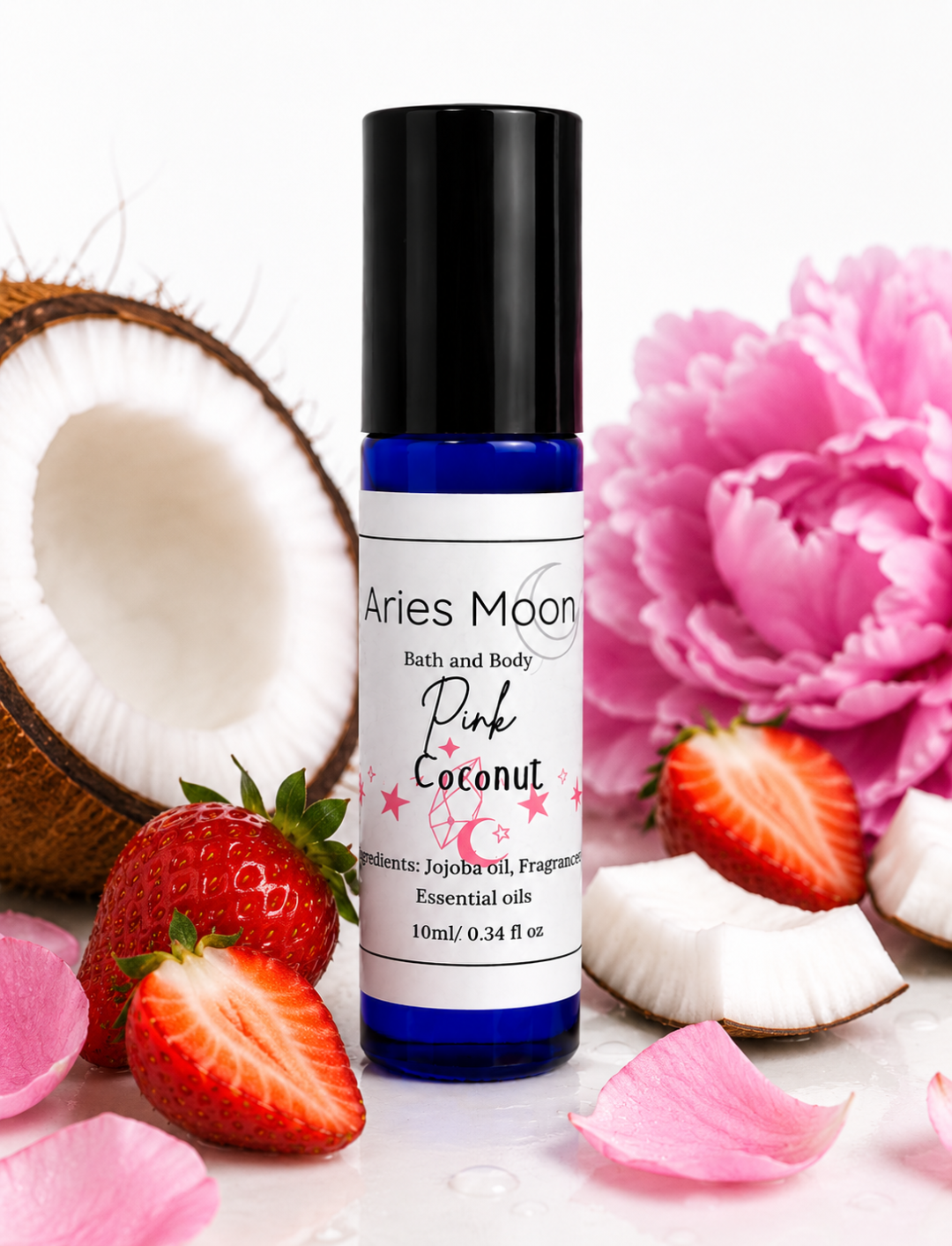 Pink Coconut Roller Ball | Coconut Cream & Pink Fruit
