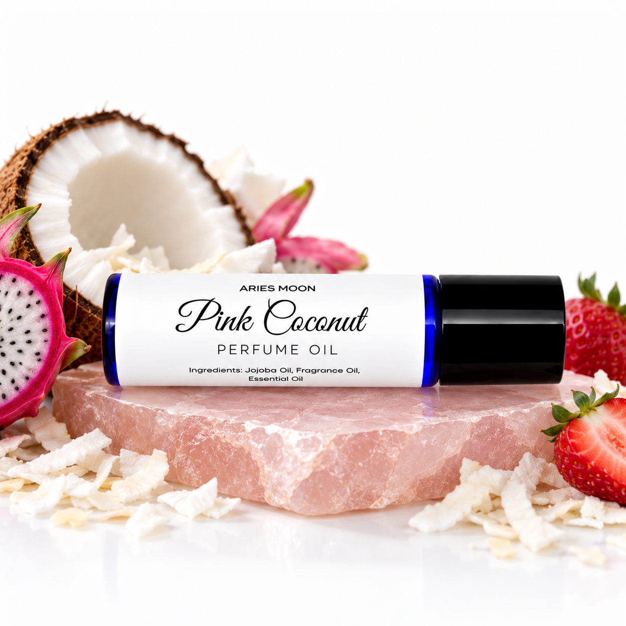 Pink Coconut Roller Ball | Coconut Cream & Pink Fruit
