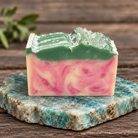 Sea Salt & Lily Soap Bar | Pink Salt & Lilies with Lime