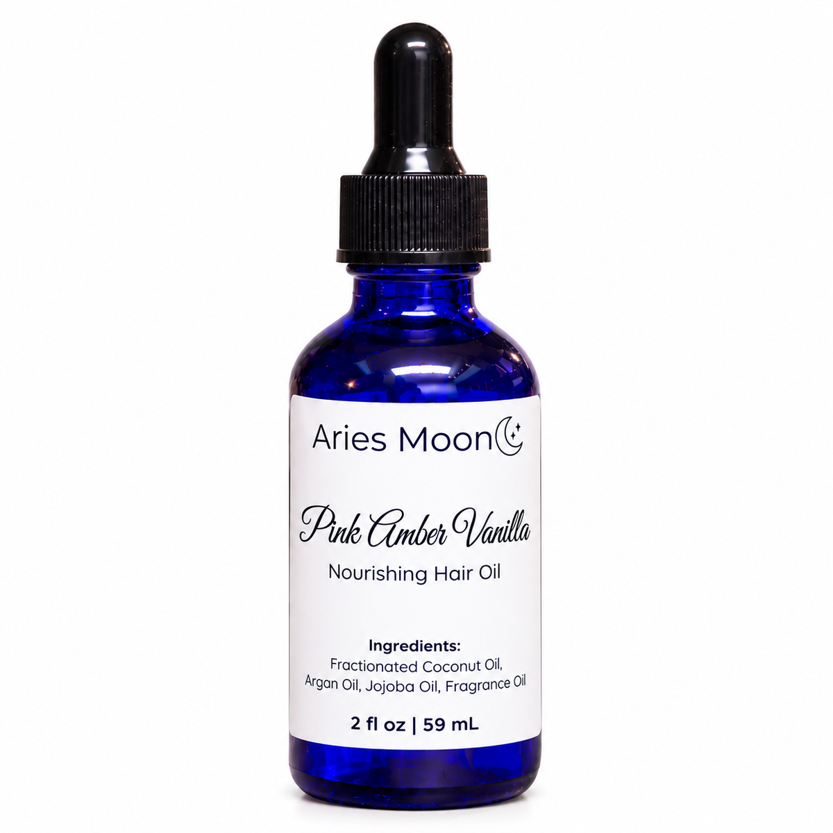 Pink Amber Vanilla Hair Oil | Argan & Jojoba | Aries Moon – Aries Moon ...