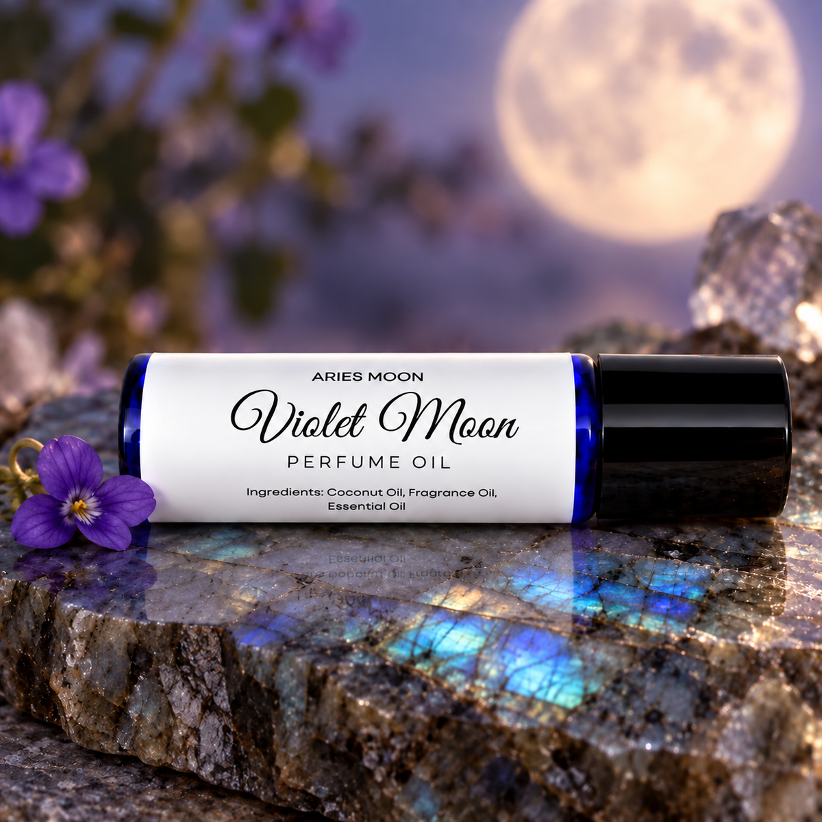 Violet Moon Roller Ball | Violet, Cedarwood & Patchouli